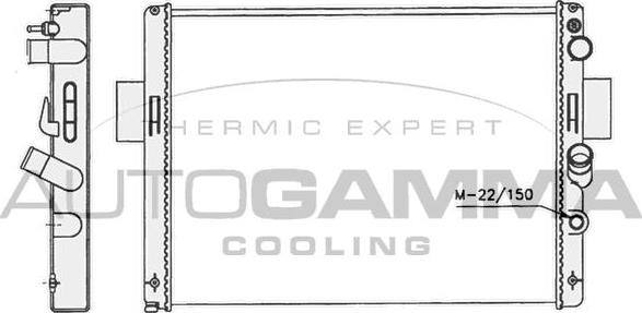 Autogamma 400768 - Radiators, Motora dzesēšanas sistēma ps1.lv