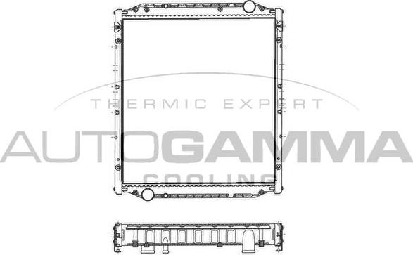 Autogamma 400706 - Radiators, Motora dzesēšanas sistēma ps1.lv