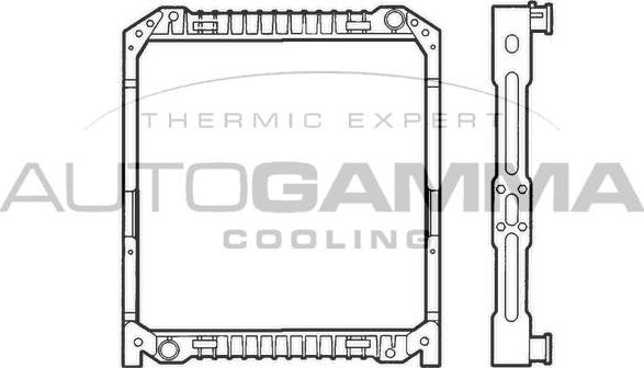 Autogamma 400784 - Radiators, Motora dzesēšanas sistēma ps1.lv