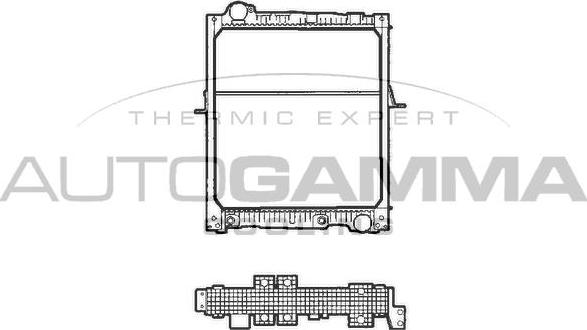 Autogamma 401470 - Radiators, Motora dzesēšanas sistēma ps1.lv