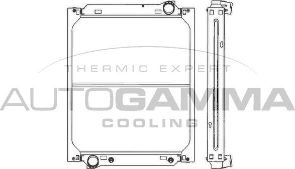 Autogamma 401112 - Radiators, Motora dzesēšanas sistēma ps1.lv