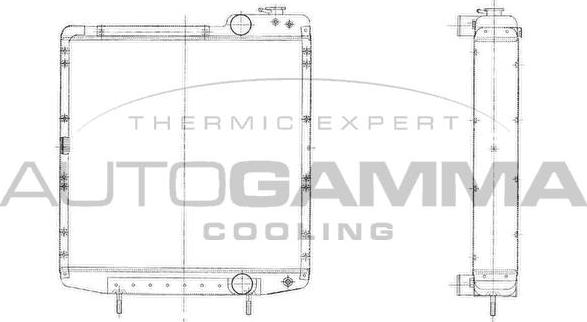 Autogamma 404224 - Radiators, Motora dzesēšanas sistēma ps1.lv