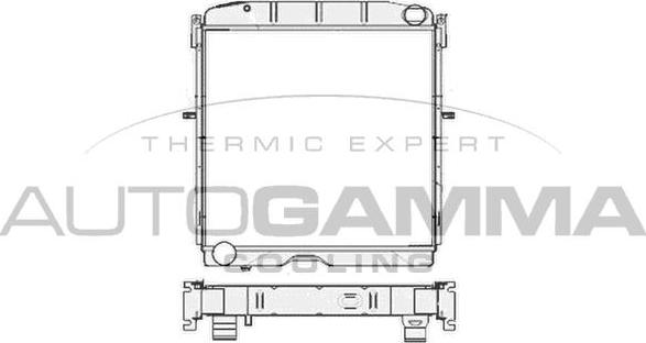 Autogamma 104690 - Radiators, Motora dzesēšanas sistēma ps1.lv