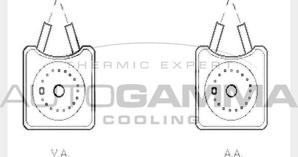 Autogamma 104613 - Eļļas radiators, Motoreļļa ps1.lv