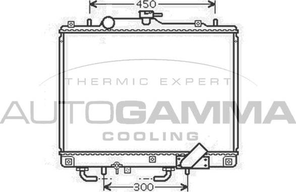 Autogamma 104688 - Radiators, Motora dzesēšanas sistēma ps1.lv