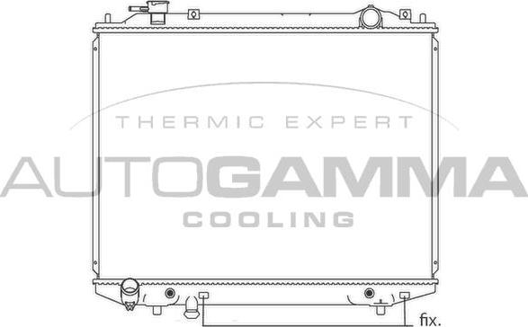 Autogamma 104621 - Radiators, Motora dzesēšanas sistēma ps1.lv