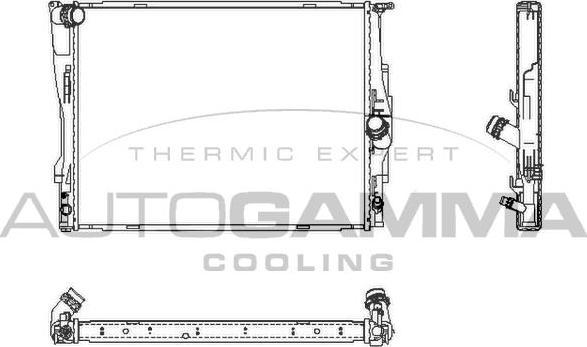 Autogamma 104627 - Radiators, Motora dzesēšanas sistēma ps1.lv