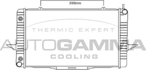 Autogamma 104165 - Radiators, Motora dzesēšanas sistēma ps1.lv