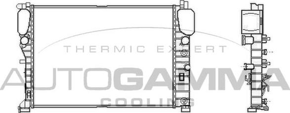 Autogamma 104801 - Radiators, Motora dzesēšanas sistēma ps1.lv