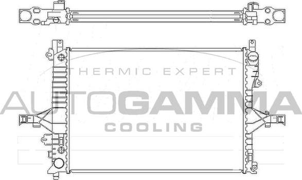 Autogamma 104208 - Radiators, Motora dzesēšanas sistēma ps1.lv