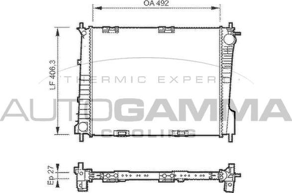 Autogamma 104220 - Radiators, Motora dzesēšanas sistēma ps1.lv