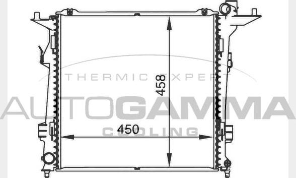 Autogamma 104274 - Radiators, Motora dzesēšanas sistēma ps1.lv