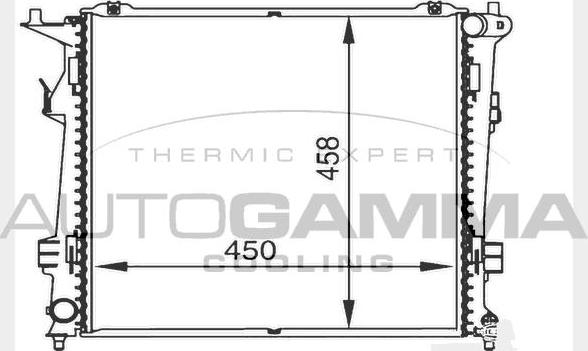 Autogamma 104273 - Radiators, Motora dzesēšanas sistēma ps1.lv