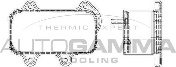 Autogamma 104794 - Eļļas radiators, Motoreļļa ps1.lv