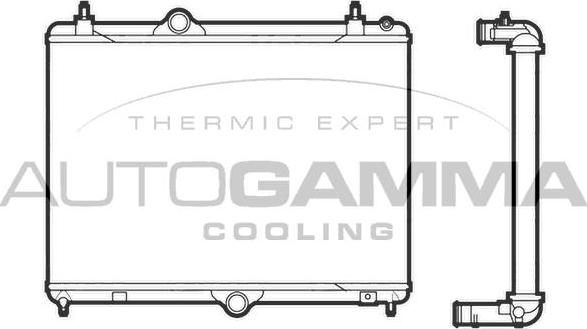 Autogamma 105987 - Radiators, Motora dzesēšanas sistēma ps1.lv