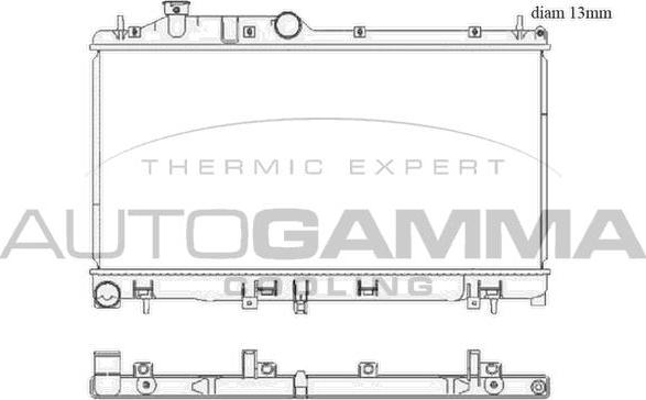 Autogamma 105933 - Radiators, Motora dzesēšanas sistēma ps1.lv