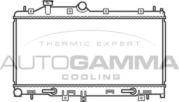 Autogamma 105492 - Radiators, Motora dzesēšanas sistēma ps1.lv