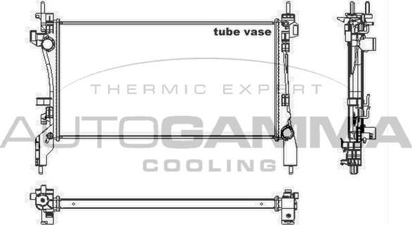 Autogamma 105440 - Radiators, Motora dzesēšanas sistēma ps1.lv