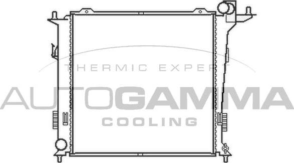 Autogamma 105408 - Radiators, Motora dzesēšanas sistēma ps1.lv