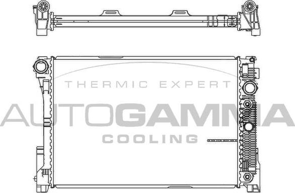 Autogamma 105580 - Radiators, Motora dzesēšanas sistēma ps1.lv