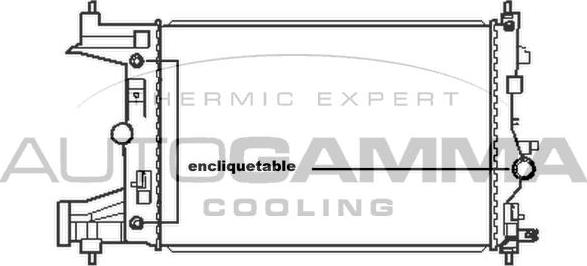 Autogamma 105669 - Radiators, Motora dzesēšanas sistēma ps1.lv