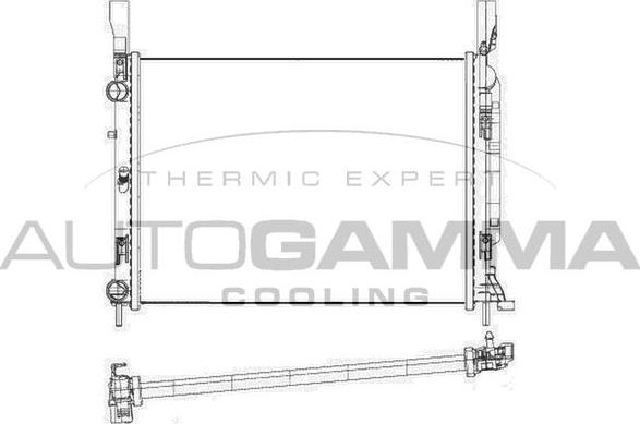 Autogamma 105670 - Radiators, Motora dzesēšanas sistēma ps1.lv