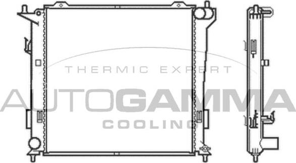 Autogamma 105049 - Radiators, Motora dzesēšanas sistēma ps1.lv