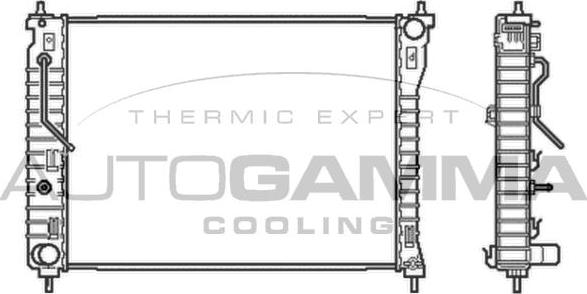 Autogamma 105044 - Radiators, Motora dzesēšanas sistēma ps1.lv