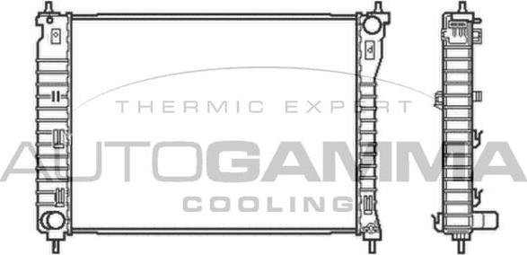 Autogamma 105043 - Radiators, Motora dzesēšanas sistēma ps1.lv