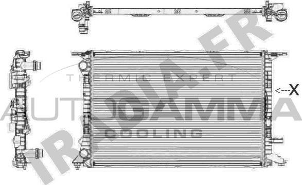 Autogamma 105155 - Radiators, Motora dzesēšanas sistēma ps1.lv