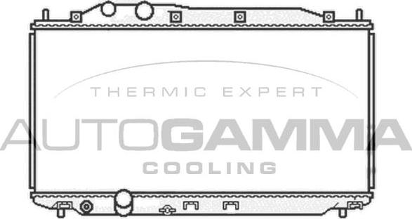 Autogamma 105107 - Radiators, Motora dzesēšanas sistēma ps1.lv