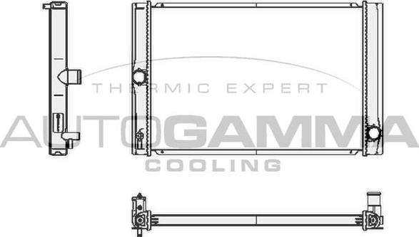 Autogamma 105178 - Radiators, Motora dzesēšanas sistēma ps1.lv