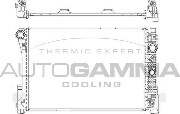 Autogamma 105172 - Radiators, Motora dzesēšanas sistēma ps1.lv