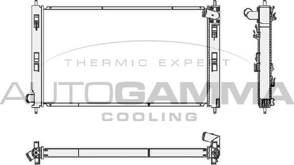 Autogamma 105386 - Radiators, Motora dzesēšanas sistēma ps1.lv