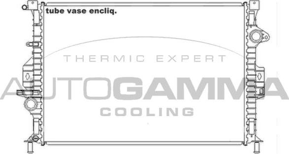 Autogamma 105206 - Radiators, Motora dzesēšanas sistēma ps1.lv