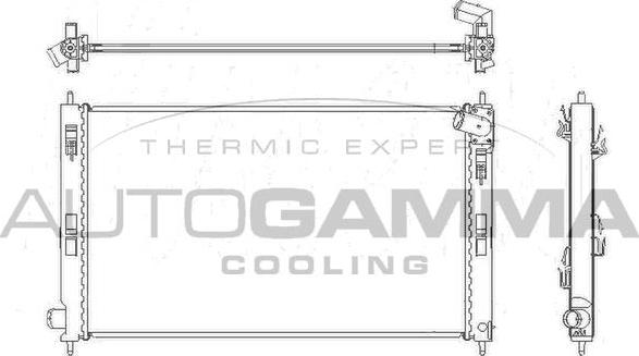 Autogamma 105216 - Radiators, Motora dzesēšanas sistēma ps1.lv