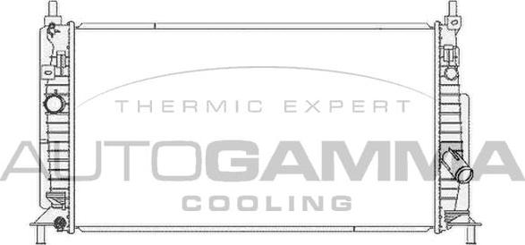 Autogamma 105754 - Radiators, Motora dzesēšanas sistēma ps1.lv