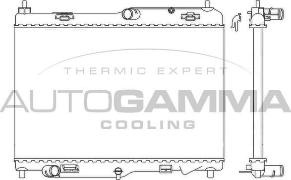 Autogamma 105774 - Radiators, Motora dzesēšanas sistēma ps1.lv