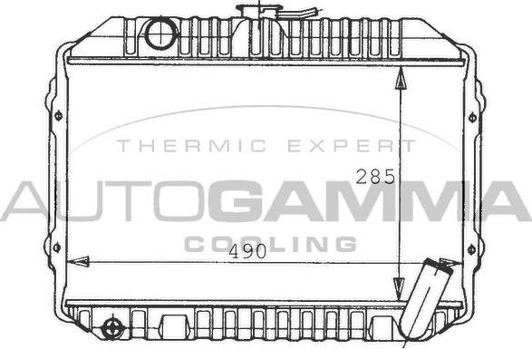 Autogamma 100437 - Radiators, Motora dzesēšanas sistēma ps1.lv