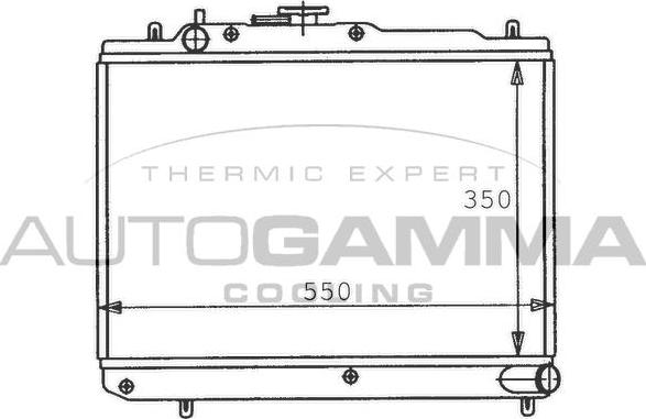 Autogamma 100474 - Radiators, Motora dzesēšanas sistēma ps1.lv