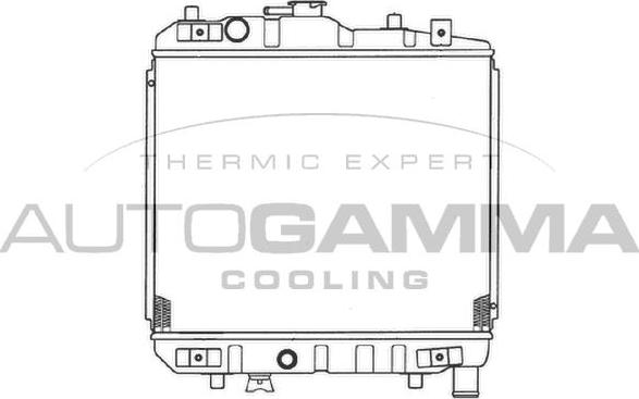 Autogamma 100472 - Radiators, Motora dzesēšanas sistēma ps1.lv