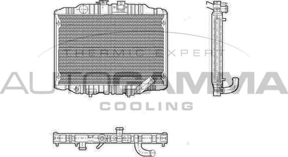 Autogamma 100590 - Radiators, Motora dzesēšanas sistēma ps1.lv