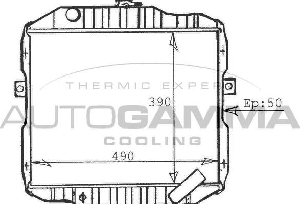 Autogamma 100591 - Radiators, Motora dzesēšanas sistēma ps1.lv