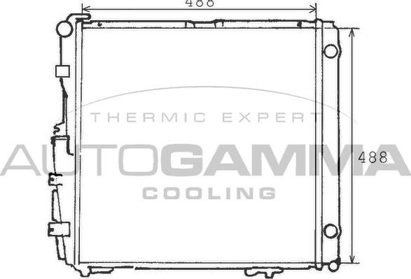 Autogamma 100558 - Radiators, Motora dzesēšanas sistēma ps1.lv