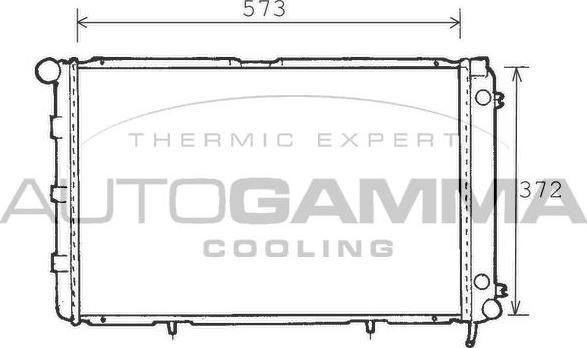 Autogamma 100514 - Radiators, Motora dzesēšanas sistēma ps1.lv