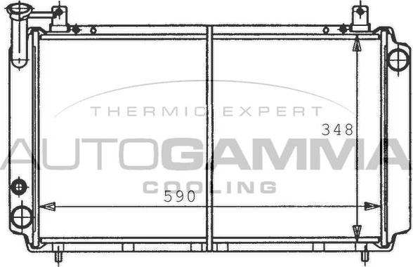 Autogamma 100646 - Radiators, Motora dzesēšanas sistēma ps1.lv