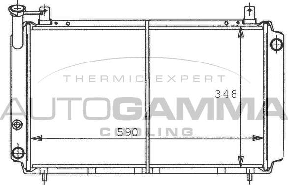 Autogamma 100647 - Radiators, Motora dzesēšanas sistēma ps1.lv