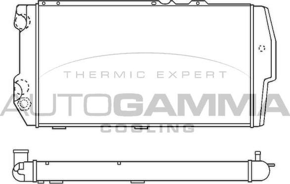 Autogamma 100055 - Radiators, Motora dzesēšanas sistēma ps1.lv