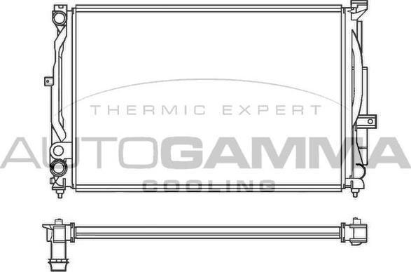 Autogamma 100062 - Radiators, Motora dzesēšanas sistēma ps1.lv