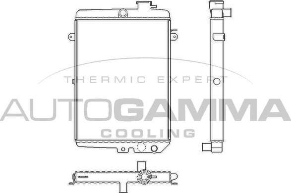 Autogamma 100038 - Radiators, Motora dzesēšanas sistēma ps1.lv